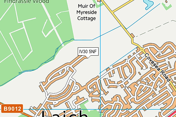 IV30 5NF map - OS VectorMap District (Ordnance Survey)