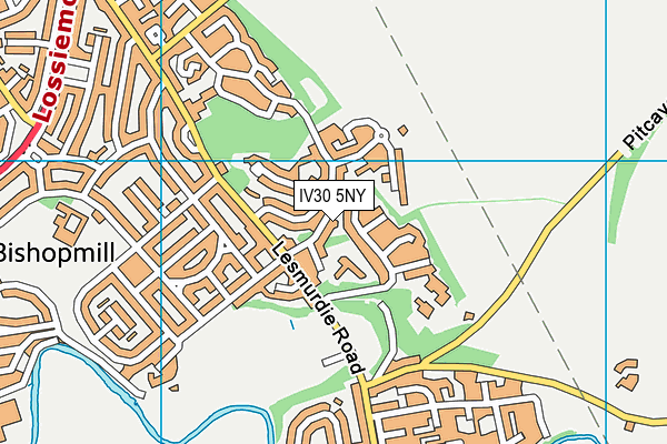 IV30 5NY map - OS VectorMap District (Ordnance Survey)
