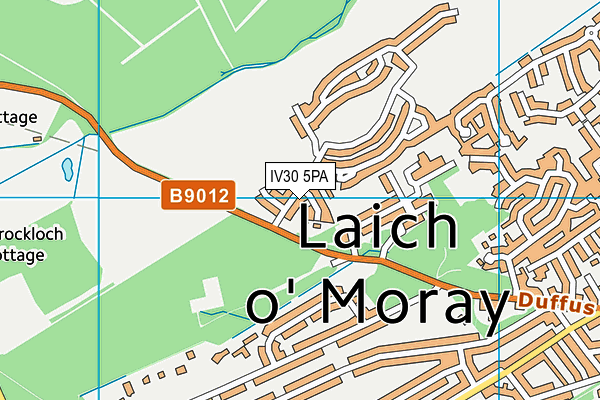 IV30 5PA map - OS VectorMap District (Ordnance Survey)