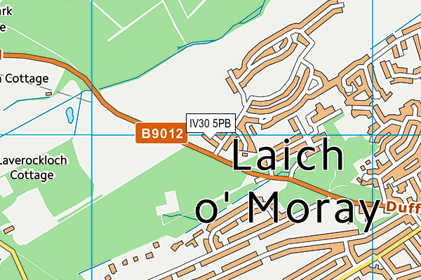 IV30 5PB map - OS VectorMap District (Ordnance Survey)