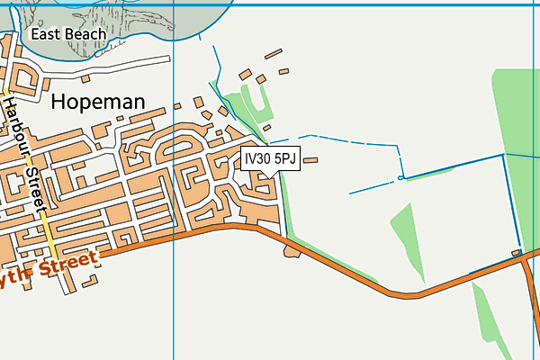 IV30 5PJ map - OS VectorMap District (Ordnance Survey)