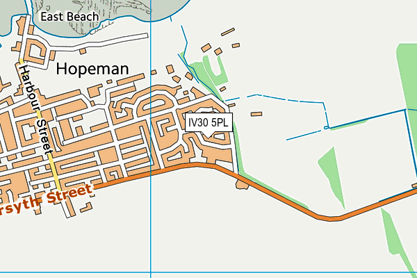 IV30 5PL map - OS VectorMap District (Ordnance Survey)