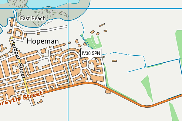 IV30 5PN map - OS VectorMap District (Ordnance Survey)