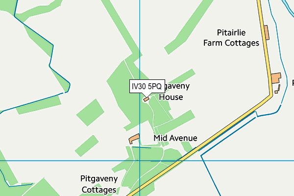 IV30 5PQ map - OS VectorMap District (Ordnance Survey)