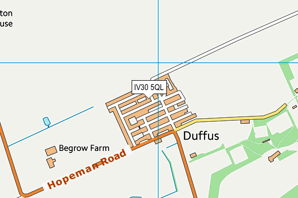 IV30 5QL map - OS VectorMap District (Ordnance Survey)