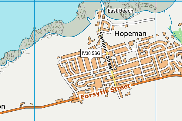 IV30 5SG map - OS VectorMap District (Ordnance Survey)