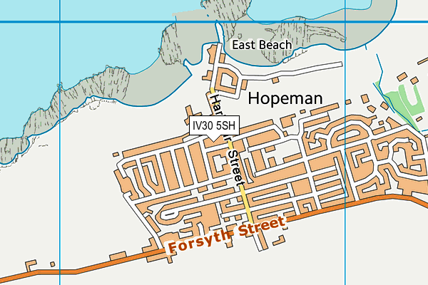 IV30 5SH map - OS VectorMap District (Ordnance Survey)