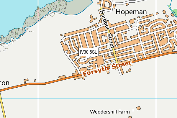 IV30 5SL map - OS VectorMap District (Ordnance Survey)