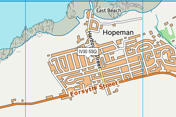 IV30 5SQ map - OS VectorMap District (Ordnance Survey)