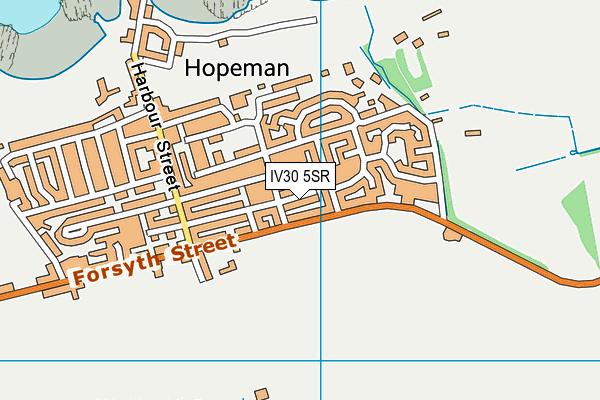 IV30 5SR map - OS VectorMap District (Ordnance Survey)