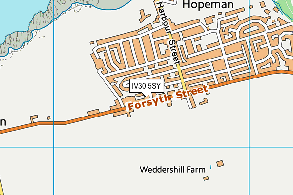 IV30 5SY map - OS VectorMap District (Ordnance Survey)