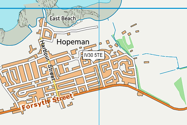 IV30 5TE map - OS VectorMap District (Ordnance Survey)