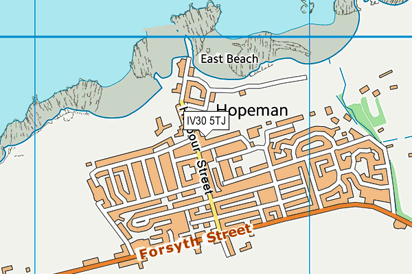 IV30 5TJ map - OS VectorMap District (Ordnance Survey)