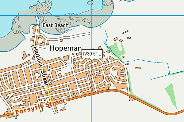 IV30 5TL map - OS VectorMap District (Ordnance Survey)