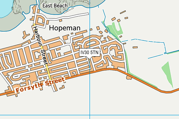 IV30 5TN map - OS VectorMap District (Ordnance Survey)