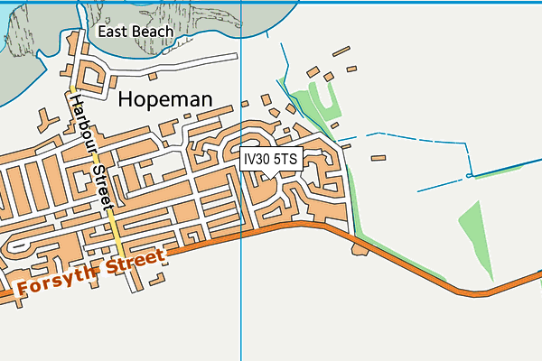 IV30 5TS map - OS VectorMap District (Ordnance Survey)