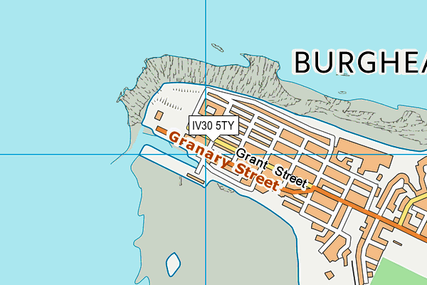 IV30 5TY map - OS VectorMap District (Ordnance Survey)