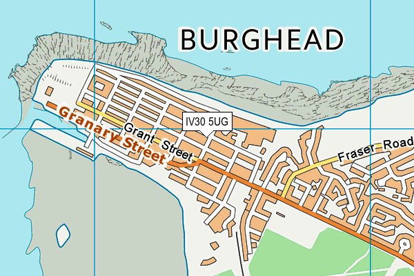 IV30 5UG map - OS VectorMap District (Ordnance Survey)