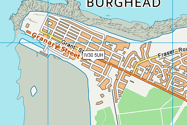 IV30 5UH map - OS VectorMap District (Ordnance Survey)