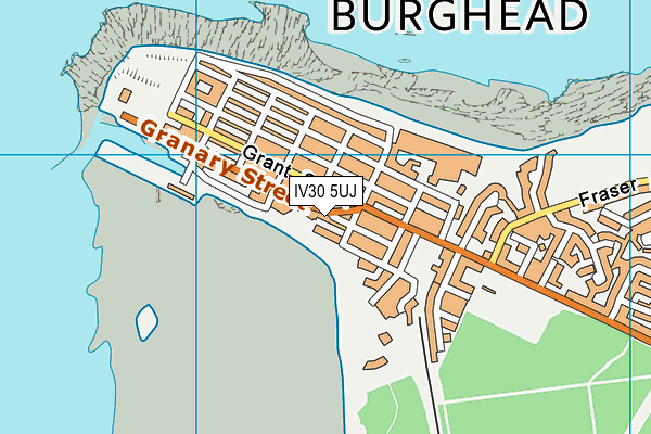 IV30 5UJ map - OS VectorMap District (Ordnance Survey)