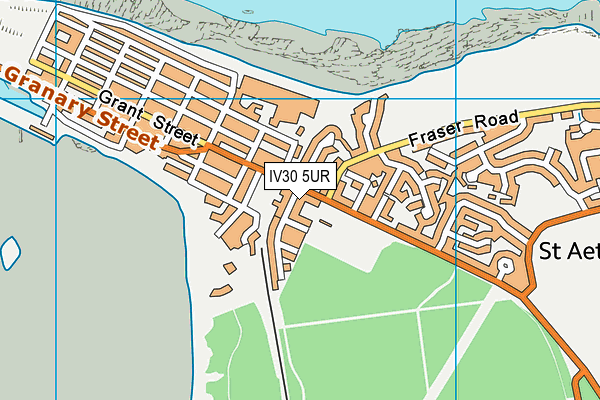 IV30 5UR map - OS VectorMap District (Ordnance Survey)