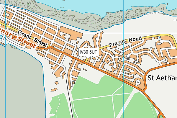 IV30 5UT map - OS VectorMap District (Ordnance Survey)