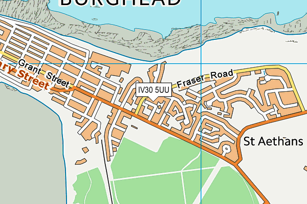 IV30 5UU map - OS VectorMap District (Ordnance Survey)