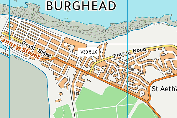 IV30 5UX map - OS VectorMap District (Ordnance Survey)