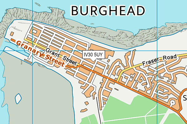 IV30 5UY map - OS VectorMap District (Ordnance Survey)