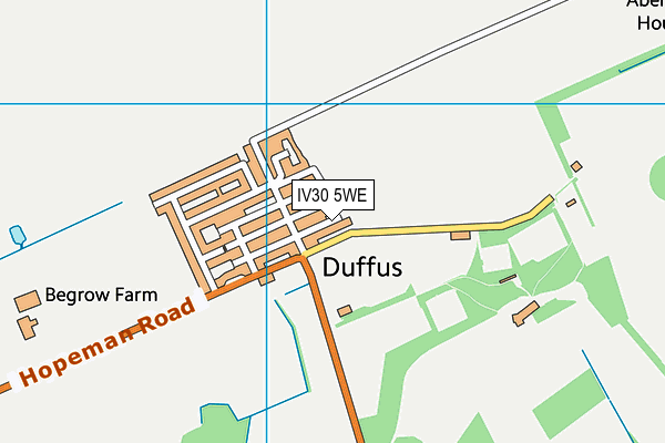 IV30 5WE map - OS VectorMap District (Ordnance Survey)