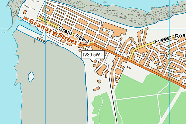 IV30 5WT map - OS VectorMap District (Ordnance Survey)