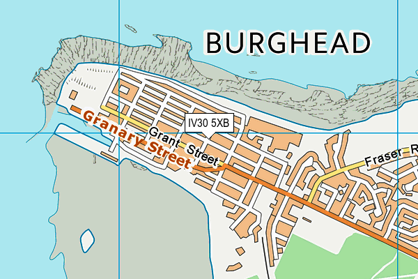 IV30 5XB map - OS VectorMap District (Ordnance Survey)