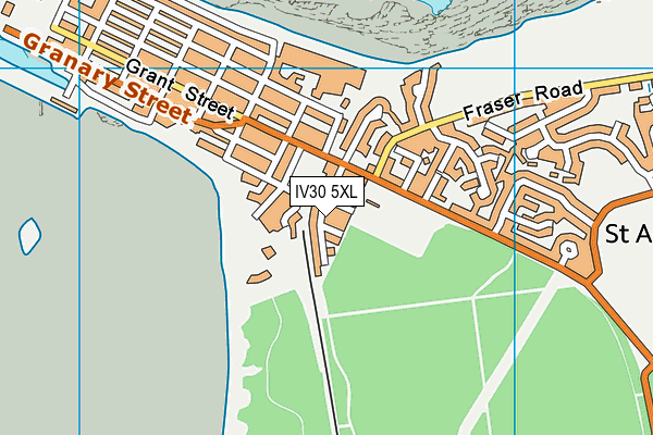 IV30 5XL map - OS VectorMap District (Ordnance Survey)