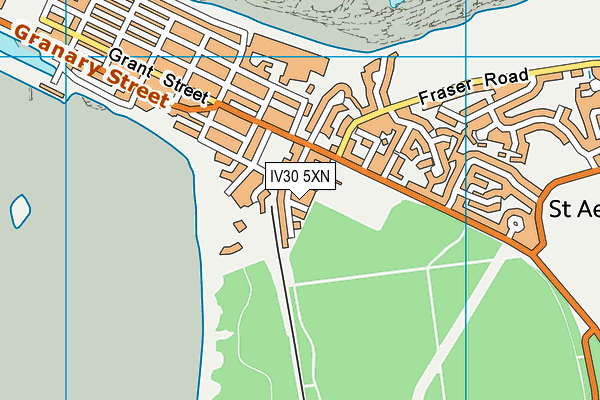 IV30 5XN map - OS VectorMap District (Ordnance Survey)