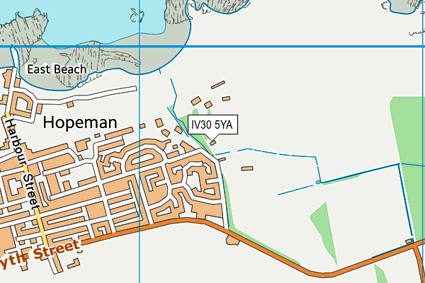 IV30 5YA map - OS VectorMap District (Ordnance Survey)