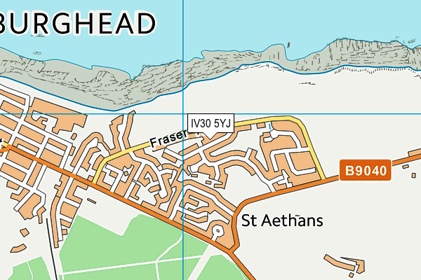 IV30 5YJ map - OS VectorMap District (Ordnance Survey)