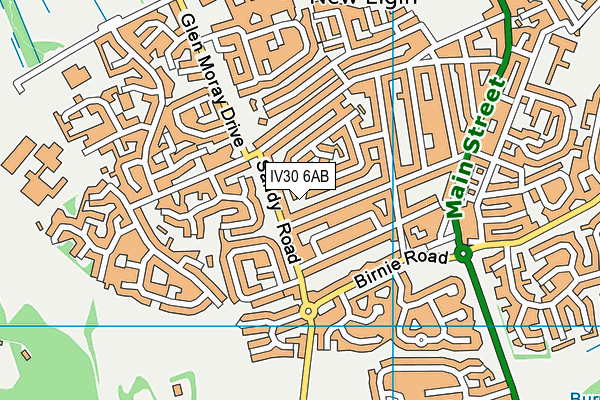 IV30 6AB map - OS VectorMap District (Ordnance Survey)