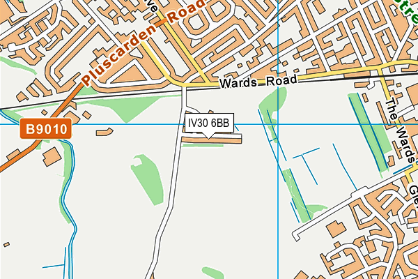 IV30 6BB map - OS VectorMap District (Ordnance Survey)