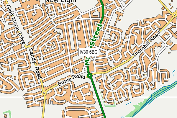 IV30 6BG map - OS VectorMap District (Ordnance Survey)