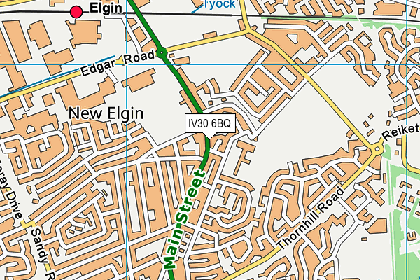 IV30 6BQ map - OS VectorMap District (Ordnance Survey)