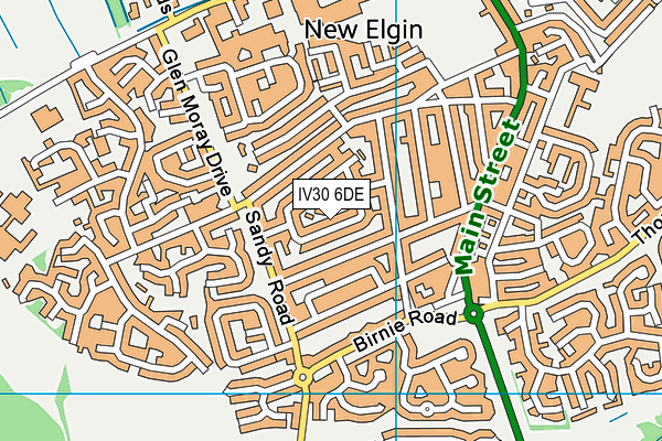 IV30 6DE map - OS VectorMap District (Ordnance Survey)