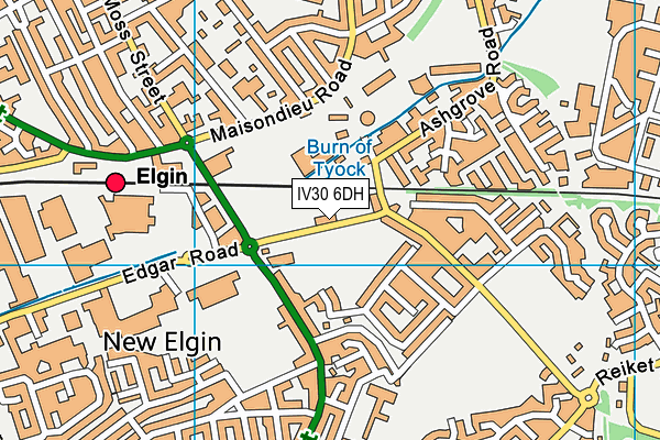 IV30 6DH map - OS VectorMap District (Ordnance Survey)