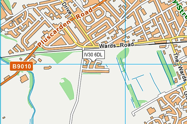 IV30 6DL map - OS VectorMap District (Ordnance Survey)