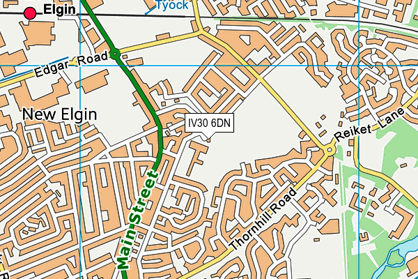 IV30 6DN map - OS VectorMap District (Ordnance Survey)