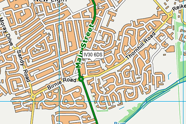 IV30 6DS map - OS VectorMap District (Ordnance Survey)