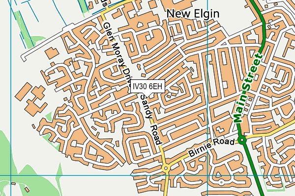 IV30 6EH map - OS VectorMap District (Ordnance Survey)