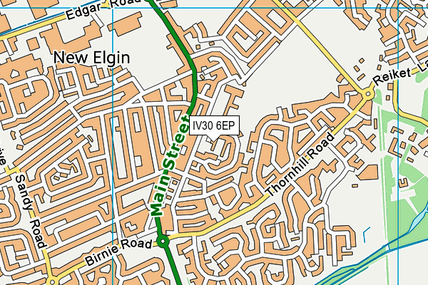 IV30 6EP map - OS VectorMap District (Ordnance Survey)