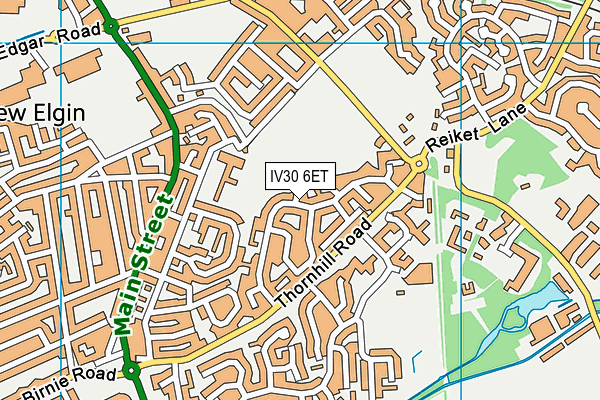 IV30 6ET map - OS VectorMap District (Ordnance Survey)