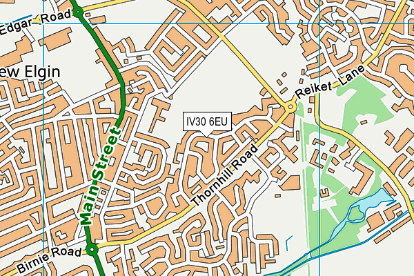 IV30 6EU map - OS VectorMap District (Ordnance Survey)