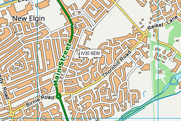 IV30 6EW map - OS VectorMap District (Ordnance Survey)